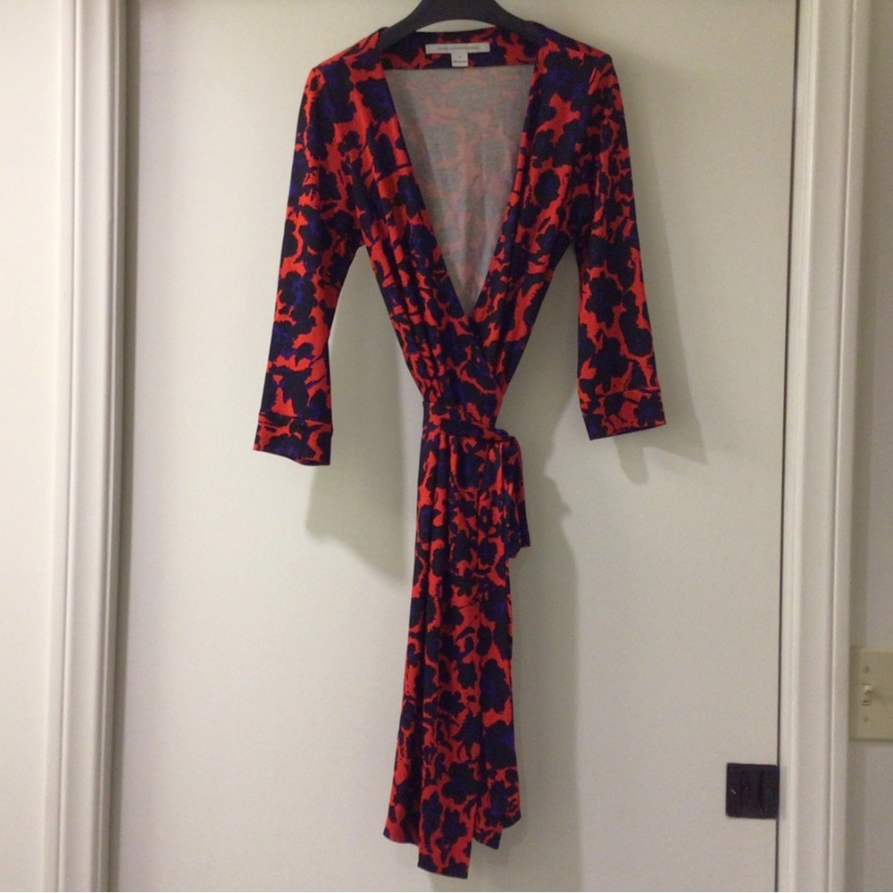 Dvf Wrap Dress - Julian Two Silk Jersey Wrap Dress - image 7